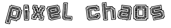 Pixel Chaos font preview